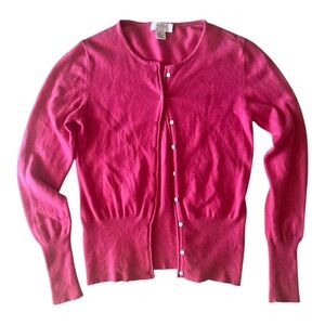Marshall Fields 100% cashmere pink button up cardigan size‎ small